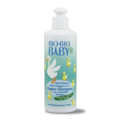 Bio-Bio Baby 2in1 babafürdető és sampon bio kamilla kivonattal, 250 ml