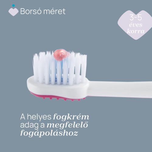 Chicco fogkefe tejfogakhoz, tapadókorongos alj, rózsaszín, 3-6 év