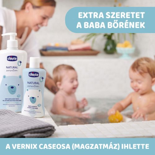 Chicco Natural Sensation gyengéd 2in1 babafürdető és sampon, aloe vera és kamilla kivonattal, 500 ml