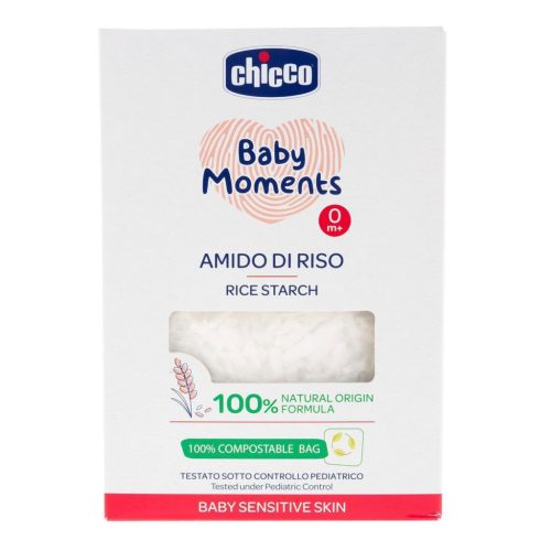 Chicco rizskeményítős fürdető a szappanmentes fürdetéshez, 100% természetes formula, 250 gr