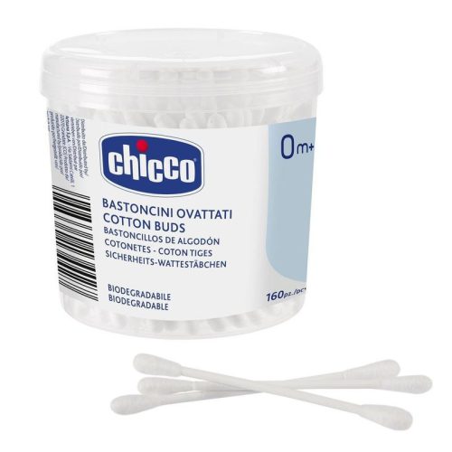 Chicco fültisztító pálcika, 100% gyapot, 160 db