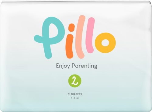 Pillo prémium pelenka, szuper nedvszívó, hipoallergén, 2 (mini), 4-8 kg, 31 db