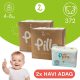 Pillo pelenka, prémium minőség, szuper nedvszívó, 2x HAVI ADAG, 2 (mini), 4-8 kg, 372 db