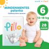 Pillo prémium pelenka, szuper nedvszívó, hipoallergén, 6 (XL), 13-18 kg, 28 db