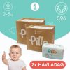 PILLO mindenmentes PURE pelenka + törlőkendő XXL KOMBI CSOMAG - 1-es méret (2-5 kg)