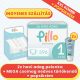 PILLO mindenmentes PURE pelenka XXL KOMBI+ CSOMAG (törlőkendővel és popsikrémmel) - 1-es méret (2-5 kg)