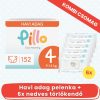PILLO mindenmentes PURE pelenka + törlőkendő KOMBI CSOMAG - 4-es méret (9-14 kg)