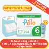 PILLO mindenmentes PURE pelenka XXL KOMBI+ CSOMAG (törlőkendővel és popsikrémmel) - 6-os méret (13-18 kg)