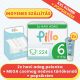 PILLO mindenmentes PURE pelenka XXL KOMBI+ CSOMAG (törlőkendővel és popsikrémmel) - 6-os méret (13-18 kg)