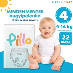 Pillo prémium bugyipelenka, szuper nedvszívó, praktikus, 4 (maxi), 9-14 kg, 22 db