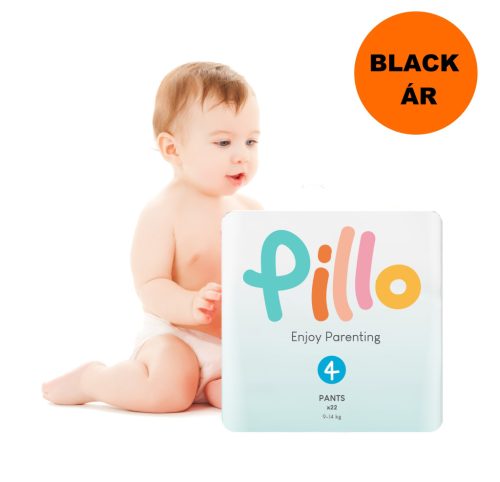 Pillo prémium bugyipelenka, szuper nedvszívó, praktikus, 4 (maxi), 9-14 kg, 22 db