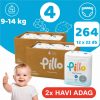 Pillo BUGYIPELENKA, prémium minőség, szuper nedvszívó, 2x HAVI ADAG, 4 (maxi), 9-14 kg, 264 db