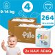 Pillo BUGYIPELENKA, prémium minőség, szuper nedvszívó, 2x HAVI ADAG, 4 (maxi), 9-14 kg, 264 db