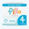 Pillo BUGYIPELENKA, prémium minőség, szuper nedvszívó, 2x HAVI ADAG, 4 (maxi), 9-14 kg, 264 db