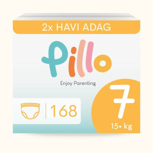 Pillo BUGYIPELENKA, prémium minőség, szuper nedvszívó, 2x HAVI ADAG, 7 (XXL), 15+ kg, 168 db