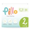Pillo pelenka és nedves törlőkendő PRÓBACSOMAG, 2-es méret (4-8 kg) + nedves törlőkendő