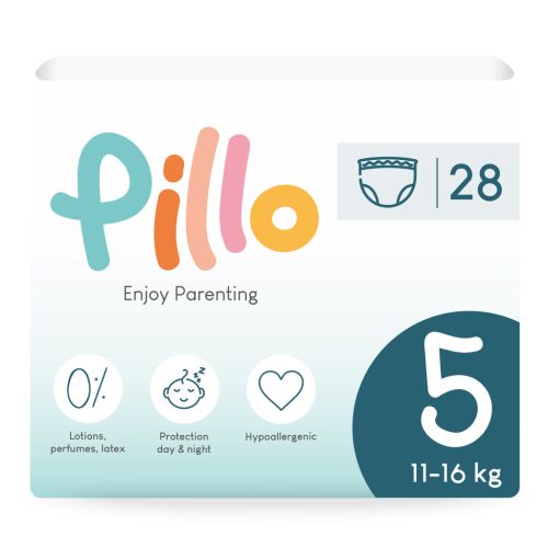 Pillo bugyipelenka és nedves törlőkendő PRÓBACSOMAG, 5-ös méret (11-16 kg) + nedves törlőkendő