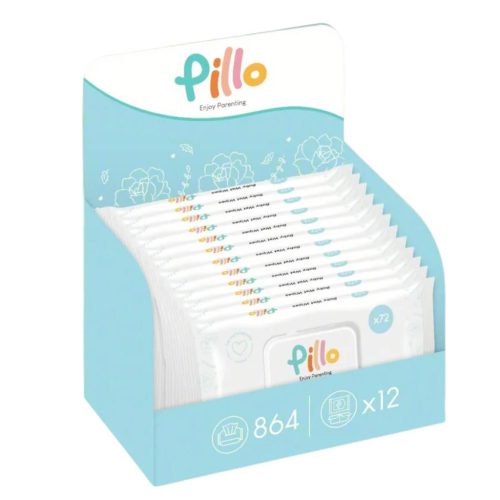 PILLO mindenmentes PURE bugyipelenka + törlőkendő XXL KOMBI CSOMAG - 5-ös méret (11-16 kg)