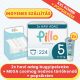 PILLO mindenmentes PURE bugyipelenka XXL KOMBI+ CSOMAG (törlőkendővel és popsikrémmel) - 5-ös méret (11-16 kg)