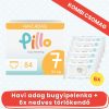 PILLO mindenmentes PURE bugyipelenka + törlőkendő KOMBI CSOMAG - 7-es méret (15+ kg)