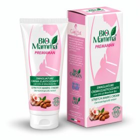 Pilogen Carezza Bio Mamma striák elleni bőrrugalmasító krém 150 ml-es kiszerelésben