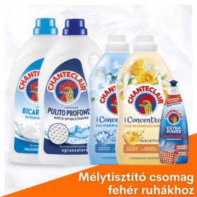   Chanteclair Fehér Ruhák Komplett Csomag – mosószer + öblítő + folttisztító