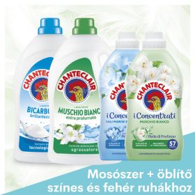   Chanteclair mosó- és öblítő csomag színes és fehér ruhákhoz – olasz tisztaság, családi kényelem