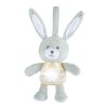 Chicco Lullaby Stardust Bunny zenélő-fénylő altató plüssnyuszi – szürke-bézs