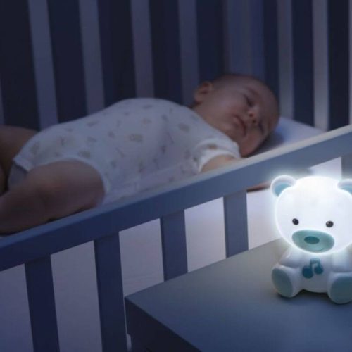 Chicco Dreamlight macis zenélő éjszakai fény – kék