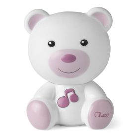  Chicco Dreamlight macis zenélő éjszakai fény – rózsaszín