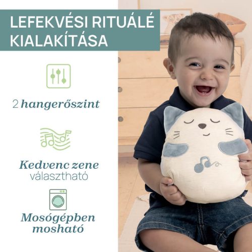 Chicco dorombolós plüsscica vibrációval és klasszikus dallamokkal