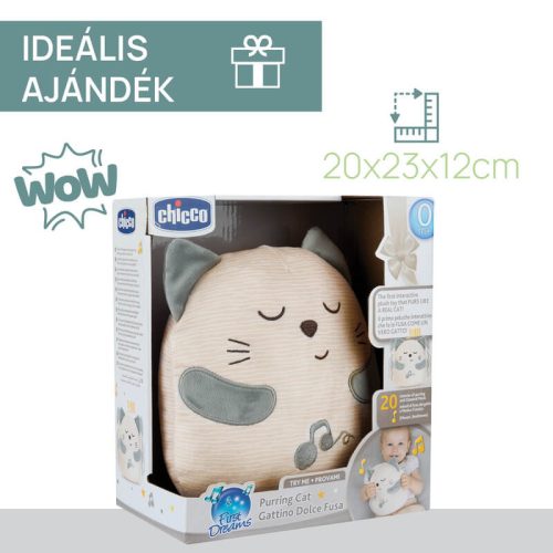 Chicco dorombolós plüsscica vibrációval és klasszikus dallamokkal