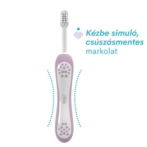 Chicco fogkefe 6–36 hó – gyengéd szájápolás az első perctől – lila