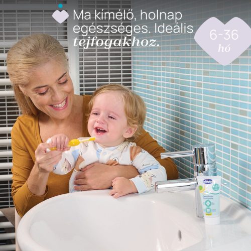 Chicco fogkefe 6–36 hó – gyengéd szájápolás az első perctől – indigókék