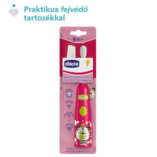 Chicco elemes fogkefe rezgőfejjel (3év+) – Panda