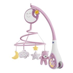  Chicco Next 2 Dreams 3in1 zenélő kiságyforgó és éjszakai fény – rózsaszín