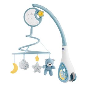  Chicco Next 2 Dreams 3in1 zenélő kiságyforgó és éjszakai fény – kék