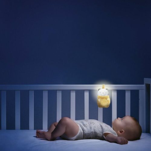 Chicco Day & Night Bear 2in1 zenélő-fénylő maci csörgő – 0 hó+