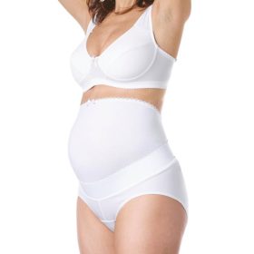 Chicco fehér magas derekú kismama hastartó bugyi, 50-es (XL) méret, állítható tépőzáras hastartó pánttal 10.