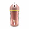 Chicco Sport Kulacs duplafalú, szívószállal, csepegésmentes – 266 ml – Pink