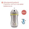 Chicco Sport Kulacs duplafalú, szívószállal, csepegésmentes – 266 ml – Szürke