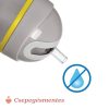 Chicco Sport Kulacs duplafalú, szívószállal, csepegésmentes – 266 ml – Szürke
