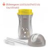 Chicco Sport Kulacs duplafalú, szívószállal, csepegésmentes – 266 ml – Szürke