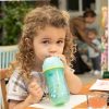 Chicco Sport Kulacs duplafalú, szívószállal, csepegésmentes – 266 ml – Türkiz