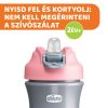 Chicco Pop-Up Szívószálas Kulacs – 350 ml – Rózsaszín