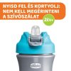 Chicco Pop-Up Szívószálas Kulacs – 350 ml – Kék