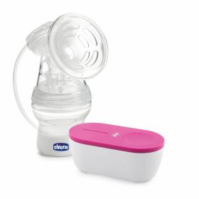 Chicco Compact Travel hordozható elektromos mellszívó USB-vel tölthető akkumulátorral és szilikonos fejőtölcsérrel