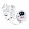 Chicco Double dupla elektromos mellszívó két fejőegységgel, digitális kijelzővel és NaturalFeeling cumisüvegekkel
