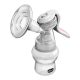 Chicco NaturalFeeling kézi mellszívó ergonomikus pumpakarral, puha szilikonos tölcsérrel és 150 ml-es cumisüveggel