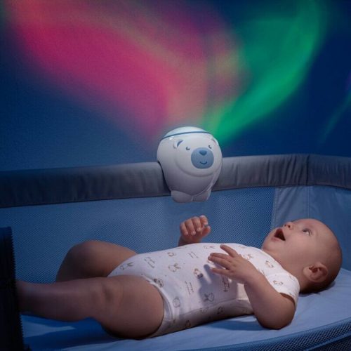 Chicco Jegesmedve sarki fény zenélő projektor kiságyra és asztalra – natúr